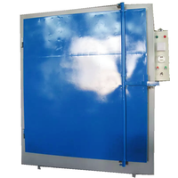 Four de séchage et de polymérisation industriel personnalisé à commande PLC, en acier, chauffé électriquement, pour peinture en poudre, avec moteur