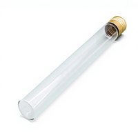 Tube à centrifuger en verre gradué de laboratoire, fond conique ou rond, avec bouchon à vis, 5 ml, 10 ml, 15 ml, 20 ml, 25 ml, 50 ml