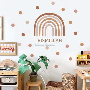 Semplice arcobaleno a <span class=keywords><strong>pois</strong></span> adesivi da parete soggiorno camera da letto divano sfondo decorazione da parete carta da parati autoadesiva adesivi <span class=keywords><strong>murali</strong></span> - Product Image 3