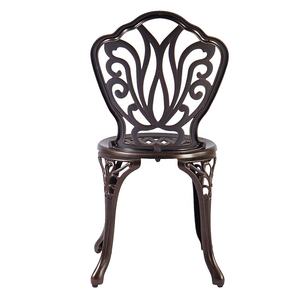 वाटरप्रूफ आउटडोर आँगन डाइनिंग फर्नीचर गार्डन कास्ट एल्यूमिनियम कॉफी टेबल 2 कुर्सियाँ सेट - Product Image 6