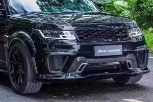 Runde ASPEC Style CF & FRP Kit de carrosserie large pare-chocs avant pare-chocs arrière jupe latérale garde-boue pour <span class=keywords><strong>Land</strong></span> <span class=keywords><strong>Rover</strong></span> RANGE ROVE SPORT 2014-2017 - Product Image 3