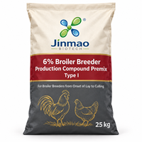 Poudre d'additifs alimentaires pour animaux de ferme Jinmao, 6% de minéraux et oligo-éléments pour l'alimentation des poulets de chair, enzyme de type I pour favoriser la nutrition