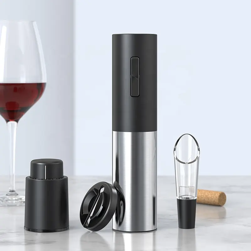 Stainless Steel Electric Automatic Wine Bottle Corkscrew Opener