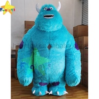 Funtoys 2M Kostum Maskot Sully Tiup Monster Sally University JamesP.Sullivan Mike Karnaval Halloween Natal untuk Dewasa