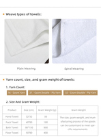 Serviette de Visage 100% Coton 30cm Naturelle Respirante Séchage Rapide pour Centre de Beauté SPA Massage Marque Privée Petite Carrée