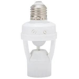 E26 Pir infrared motion sensor led night lamp holder base luminous adjustment pir motion sensor switch light holder