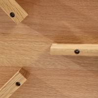 Meubles d'usine en gros, design nordique moderne, placage de chêne, bois naturel, table de salon, table basse carrée en bois