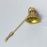 Éteignoir à bougie Judaica en émail floral de style vintage, en alliage métallique coloré, touche artistique pour l'allumage des bougies