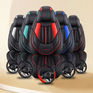 Fundas de Asiento Completas Rush Line, de Cuero, para Todas las Estaciones, Estilo Deportivo y Lujoso, Cómodas, para el <span class=keywords><strong>Interior</strong></span> del Automóvil - Product Image 3