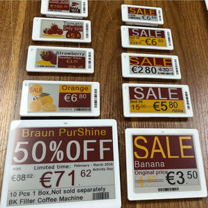 Étiquettes de prix numériques électroniques Eink Display Epaper, étiquettes de prix électroniques, étiquettes de prix numériques électroniques Ble Api Nfc Epd Esl Eas Preisschild - Product Image 1