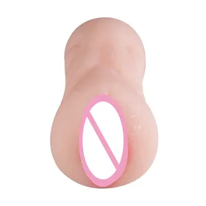 リアルなデュアルオープンポケットプッシーと口の膣の大人のおもちゃお手入れが簡単メーカーのマスターベーターオナニー