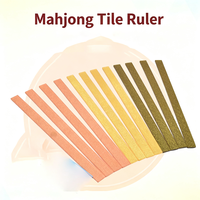 Règle de Mahjong en acrylique doré scintillant, support de rangement pour tuiles de Mahjong, accessoires pour organiser les tuiles, compatible Mahjong américain et chinois