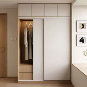 Armario de Dormitorio de Madera Simple, Impermeable, de Alta Gama, Serie Blanca de Lujo Italiano - Product Image 3