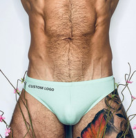 Boxers courts en bambou personnalisés 2022, mini, sans couture, sexy, sous-vêtements pour hommes, photos de pénis masculins