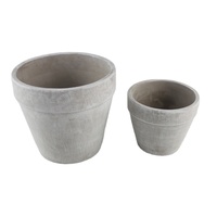 Vase à fleurs rond en ciment, pot pour plantes, cactus, succulent, vente en gros