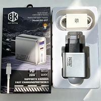 Cargador Rápido para Teléfonos Móviles con Enchufe Europeo de 145 W, Cargador USB Tipo C PD con Cable USB C, Adaptador de Corriente USB-C de Carga Rápida de 145 W