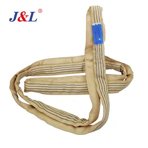 Strength JULI Break Strength 1T-6T .polyester Round Sling Flat With Customized Logo And Color Used In Lifting ODM Factory Long Life