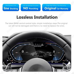 จอ LCD ดิจิตอลในรถยนต์ขนาด 12.3 นิ้ว สำหรับ BMW ซีรีส์ 3 รุ่น E90 E91 E92 E93 ปี 2004-2012 จอ LCD ดั้งเดิม พร้อมเครื่องเล่นสเตอริโอและมาตรวัดความเร็วเสมือนจริง - Product Image 6