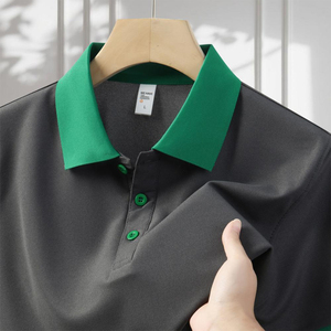 Camiseta Personalizada para Hombre, de Secado Rápido, para Entrenamiento, Verano, Formal, Golf, Oficina, Uniforme, Casual, con Cierre de 1/4 - Product Image 3