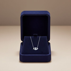 Collar con Colgante de Diamante Natural Sólido de 18K, Diseño Geométrico Exclusivo y Moderno, Joyería Fina - Product Image 6