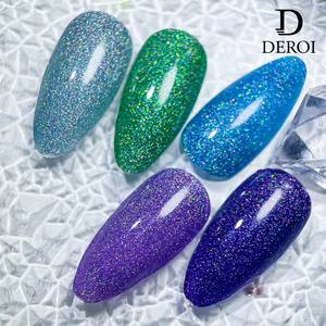 Vernis Gel Prismatic en Gros <span class=keywords><strong>Deroi</strong></span> 84 Couleurs Sans HEMA Vernis Permanent UV Gel Laser Pailleté pour Ongles - Product Image 6