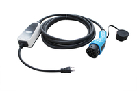 Duosida ev chargeur type2 32A 7.2KW 62196 portable niveau 2 ev chargeur EVSE contrôleur avec 32A CEE prise bleue type 2