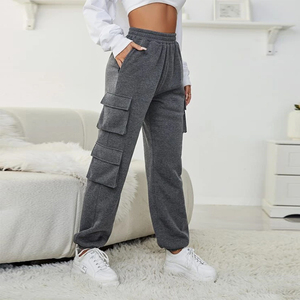 <span class=keywords><strong>Pantaloni</strong></span> Cargo Comodi in Cotone per Donna, Abbigliamento Streetwear, <span class=keywords><strong>Pantaloni</strong></span> Casual <span class=keywords><strong>con</strong></span> Grandi Tasche - Product Image 1