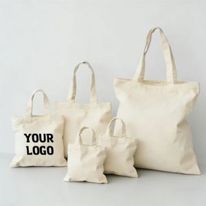 Recycle Organic 100% Plain Shopping Bag Reusable Cotton Canvas Tote Bags Wholesales With Custom Printed Logo - Product Image 1