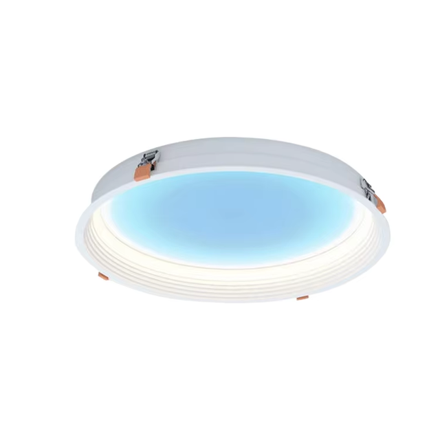 45W 65W Ultra-Thin Round Circle 4inches Smart Dimmable CCT Led Flat Sky Ceiling Down Panel Light Sunlight for Home Living Room