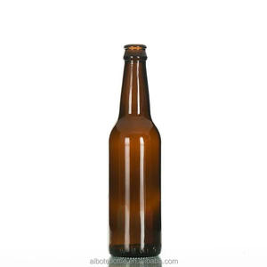 Botellas de <span class=keywords><strong>Cerveza</strong></span> y Licores de 330 ml, Color Ámbar Marrón, Serigrafiadas, en Stock, con Tapa Corona - Product Image 3