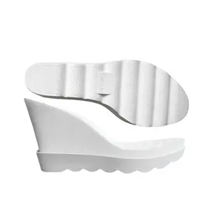 Factory Make Price PU Wedge Sole Fashion Design Sole Manufacturers High Wedges Outsole for Sandal Slipper Casual Shoes