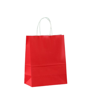 Sacs en papier kraft biodégradables enduits, avec poignées torsadées en ruban, pour bougies, vente en gros d'usine, personnalisables de luxe - Product Image 6