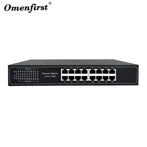 מקורי לא מנוהל 16 יציאת gigabit ethernet מתג ברזל מעטפת 16-יציאת 10/100/1000Mbps רשת מתג עבור טלוויזיה במעגל סגור