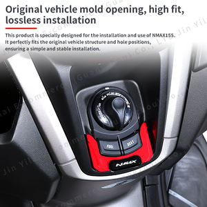 Compatible avec NMAX 155 2020-2025 V2 V3 <span class=keywords><strong>Moto</strong></span> Cache de <span class=keywords><strong>Clé</strong></span> d'Allumage CNC Verrouillage Interrupteur de Démarrage Électrique <span class=keywords><strong>Clé</strong></span> <span class=keywords><strong>Sans</strong></span> Fil Accessoires de Protection - Product Image 6