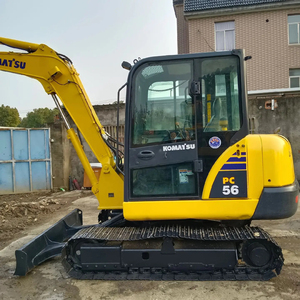 รถขุดขนาดเล็ก Komatsu pc56 มือสอง ระบบไฮดรอลิกเดิมๆ ชั่วโมงการทำงานต่ำ เหมาะสำหรับงานปรับปรุงสวน รถขุด 6 ตัน - Product Image 2