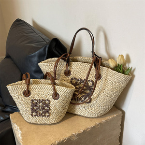Bolso <span class=keywords><strong>de</strong></span> mano tejido <span class=keywords><strong>de</strong></span> paja a la moda <span class=keywords><strong>de</strong></span> verano para mujer, bolso <span class=keywords><strong>de</strong></span> gran capacidad, lona <span class=keywords><strong>de</strong></span> plástico para vacaciones en la <span class=keywords><strong>playa</strong></span> para bolso <span class=keywords><strong>de</strong></span> ganchillo - Product Image 2