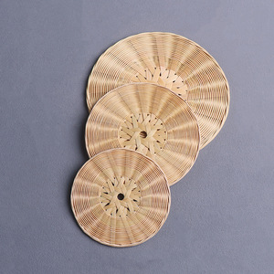 Bamboo <b>Teacup</b> Mats Round 8 Cm 10 Cm 13 Cm Heat Insulating Zen Style Table Pads - Product Image 1