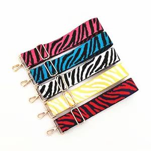 26 Colors Multicolor Crossbody Handbag Replacement Strap 5CM Wide Zebra Pattern Purse Bag Straps Handbag belt Extender