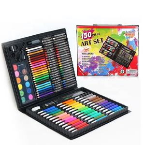 صندوق مستلزمات الأطفال, صندوق مستلزمات الأطفال المحمول 150 قطعة للرسم والتلوين - Product Image 1