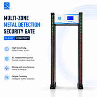 Portique de détection de métaux haute sensibilité avec écran LCD, volume d'alarme réglable, porte de détection de métaux durable