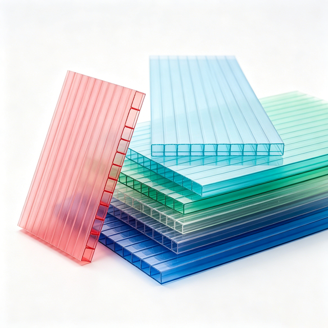 Virgin Material Polycarbonate Sun Board Shock Resistant Hollow PC Sheet for Outdoor Building Decoration