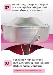 Máquina <span class=keywords><strong>de</strong></span> Algodón <span class=keywords><strong>de</strong></span> Azúcar Comercial <span class=keywords><strong>Mini</strong></span>, Automática, para el Hogar, Carnaval, Cumpleaños Infantiles, Fiestas Familiares, Uso en Panaderías - Product Image 3