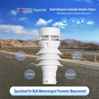 ASHUR-MWS600 Estación Meteorológica Automática Ultrasónica 6 en 1 de Baja Altitud, Velocidad y Dirección del Viento, Temperatura, Humedad, Presión, RS485