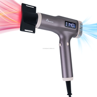 Secador de Pelo Iónico Ligero de 379 g para Salón, Motor sin Escobillas de >110 000 RPM, Bajo Nivel de Ruido, Silencioso, Profesional, 2300 W