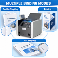 Machine intelligente de pliage et d'agrafage de brochures de bureau pour documents et manuels A4 A5
