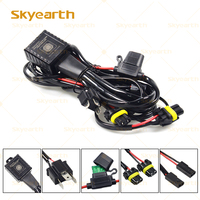 Nouveau Kit de Câblage SKYEARTH H4 pour Phares Bi-LED, Étanche IP68 12V, pour Modification/Amélioration de Lentilles de Projecteur LED Automobile