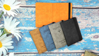 Porte-passeport de luxe de voyage portable Couverture de document de blocage personnalisée avec motifs en matériau PU