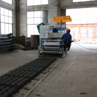Nouvelle machine automatique de fabrication de blocs de béton creux et de briques FL10-15 avec PLC et moteur
