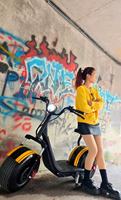 Scooter électrique de ville le plus vendu au Brésil, pneus larges, 1000W, batterie lithium 60V, étanche, City Coco