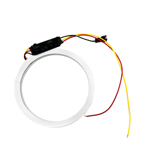 ไฟวงแหวน ADT DRL SMD แบบผ้าฝ้าย สองสี 4300k 6000k สีขาวและสีเหลืองอำพัน สำหรับรถยนต์ ไฟวงแหวน Angel Eyes - Product Image 4